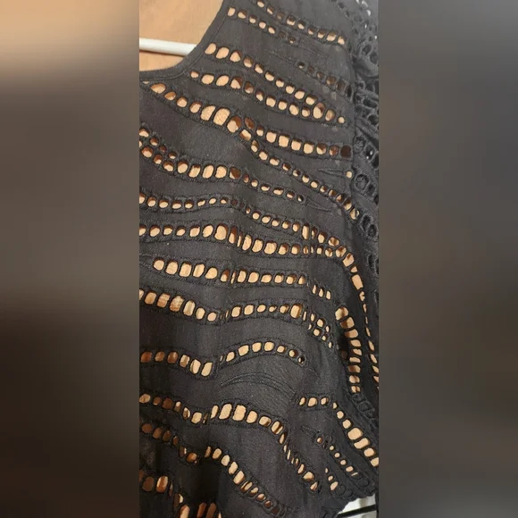 Micheal KorsZebra Eyelet Cotton Cutout Dress - Picture 6 of 8